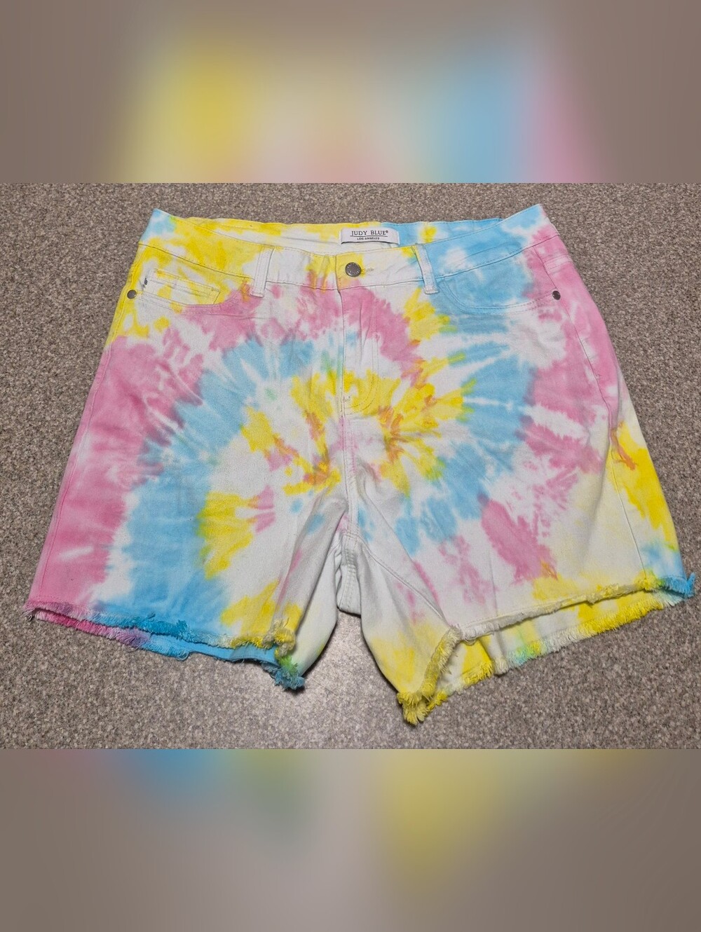 Womens Judy Blue Denim Shorts Size 1xl